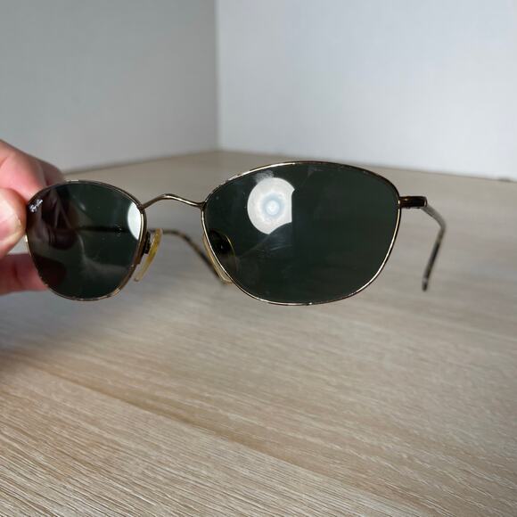 Vintage B&L Ray-Ban W2656 PPAS Sunglasses Slim Line Marble Brown RARE! - Picture 6 of 14